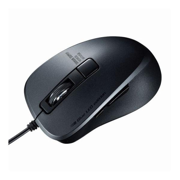 �L��Type-C�u���[LED�}�E�X 5�{�^���E�É��^�C�v MA-BLC156BK ����s��