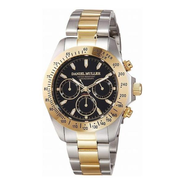 �_�j�G���E�~���[���[ DANIEL MULLER �r���v DM-2003TGB �u���b�N×�S�[���h