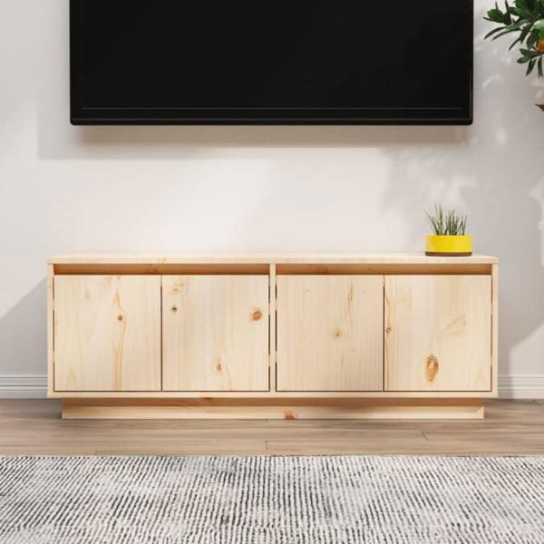 vidaXL テレビキャビネット 110x34x40 cm パイン無垢材家具AVラック