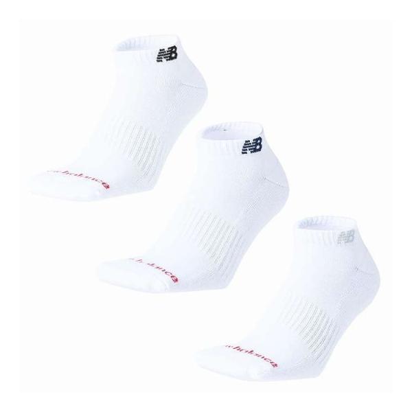ニューバランス New Balance ショートレングス3Pソックス LifeStyleー3A ホワイト XL メンズ アクセサリー マルチ カジュアル タウンユース LAS55636