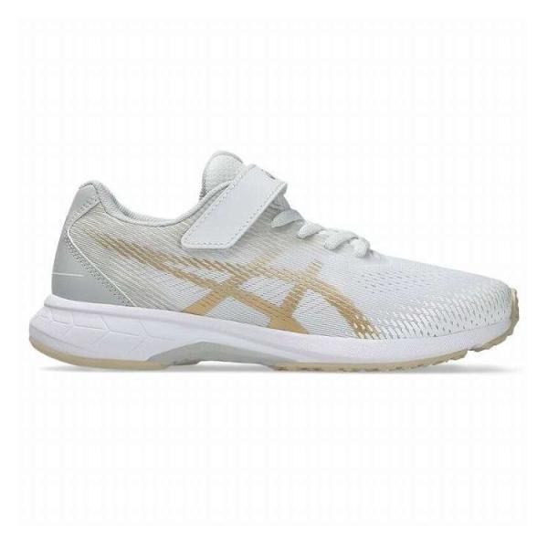 asics アシックス LAZERBEAM RJ-MG-B 24.5cm WHT/CP.GD レーザービーム アシックスジュニア ジュニア 小学生 中学生 運動靴 部活 学校 運動会 代引不可