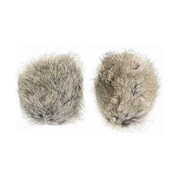 earlux イヤーラックス ラビットファー シルバー S-M 防寒 暖かい おしゃれ かわいい 男女兼用 耳当て 耳あて イヤーウォーマー フレームレス 代引不可