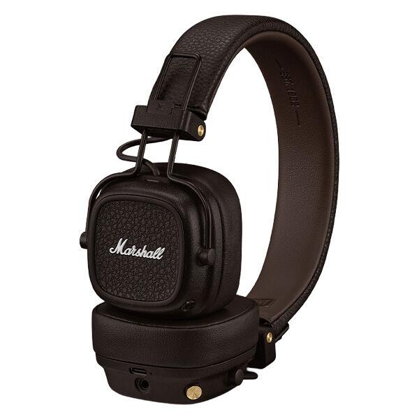 Marshall - Major V Wireless On-Ear Bluetooth Headphones with Lightweight Foldable Design and Microphone for Calls - Brown