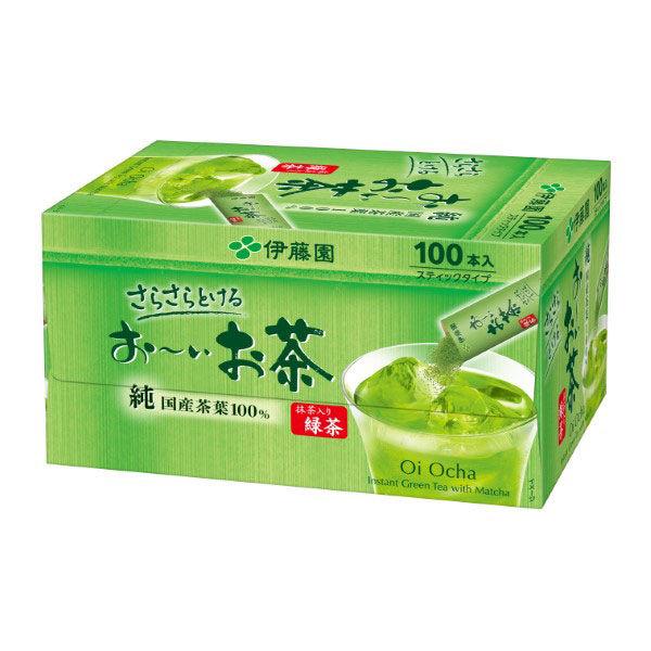 （水出し可）伊藤園 おーいお茶 抹茶入り緑茶 粉末 1箱（100本入） スティックタイプ 大容量