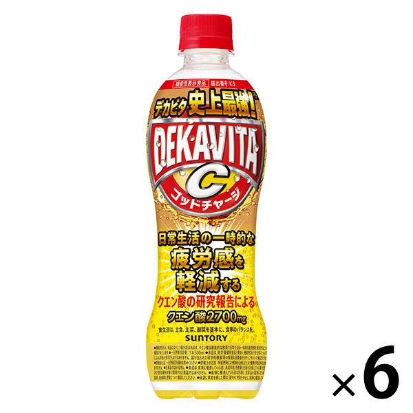 サントリー デカビタＣ ゴッドチャージ クエン酸 500ml 1セット（6本）