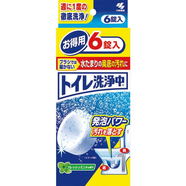トイレ洗浄中 フレッシュミントの香り 6錠 小林製薬