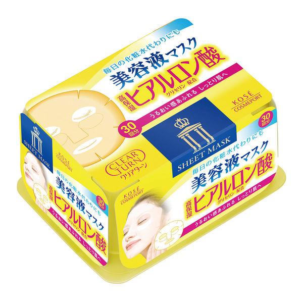 クリアターン エッセンスマスク ヒアルロン酸 30回分 大容量 高保湿 ハリ コーセーコスメポート
