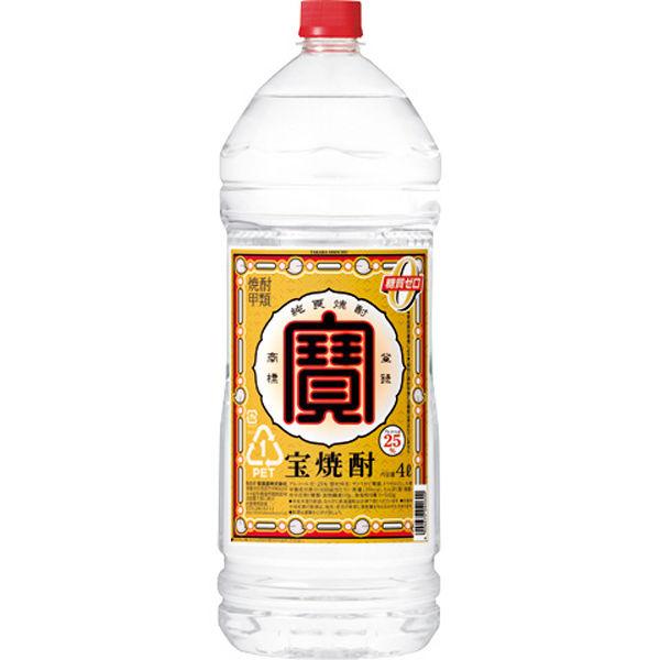 宝焼酎 25度 4L　ペット　1本　甲類焼酎　宝酒造