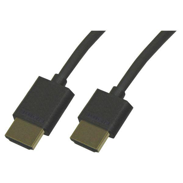 Vodaview スリム（直径4.5mm）HDMIケーブル 5m VV-HDMI050AA-S-B