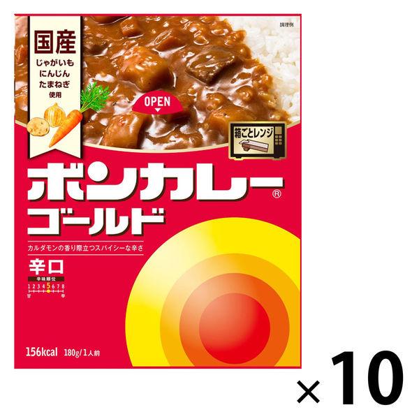 ボンカレーゴールド 辛口 180g 1セット（1個×10）大塚食品 レトルトカレー レンジ対応