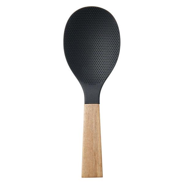 無印良品 木柄 シリコーン 立てられるしゃもじ 約長さ２２ｃｍ 良品計画