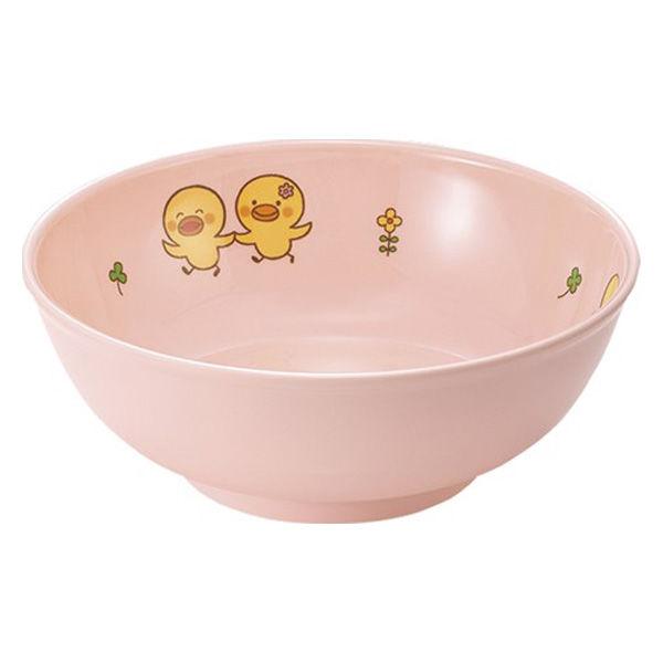 ひよこぐみ ボール 中 ピンク 157×59mm J49HIP 1個 メラミン食器 食洗機可 給食 日本製 国際化工
