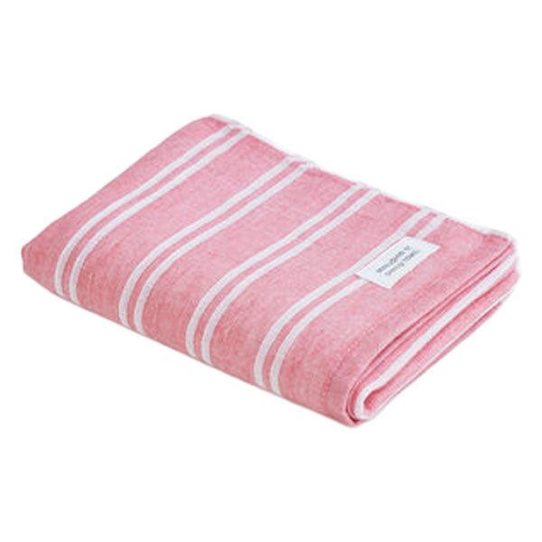 MARUSHIN by SHINTO TOWEL シマ 色地・レッド フェイス/箱 フェイスタオル