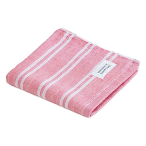 MARUSHIN by SHINTO TOWEL シマ 色地・レッド ハンドタオル