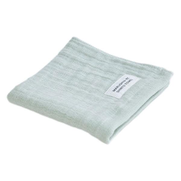 MARUSHIN by SHINTO TOWEL ランダムガーゼ セージ ハンドタオル