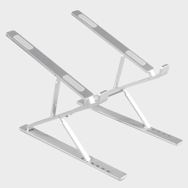 ノートPCスタンド折りたたみタイプアルミ合金パソコンスタンド高さ・角度（6+9段階調整可）VV-STAND-SV Vodaview