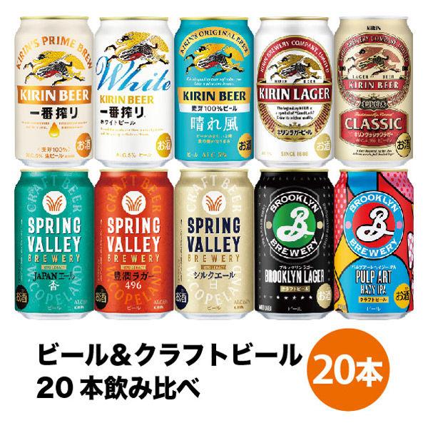ビール クラフトビール アソート ビール＆クラフトビール 10種飲み比べセット 350ml 1セット(20本)