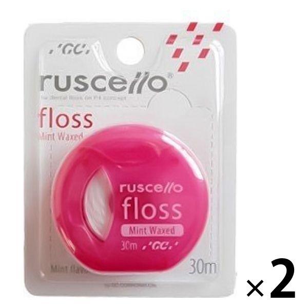 フロス 歯科医院取扱品 ルシェロ フロス ミント ワックス ピンク 30m 1セット（2個）ジーシー(GC)