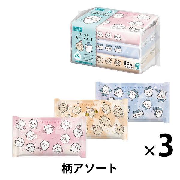 （セール）ちいかわ おしりふき 1セット（80枚入×3個）×3） レック