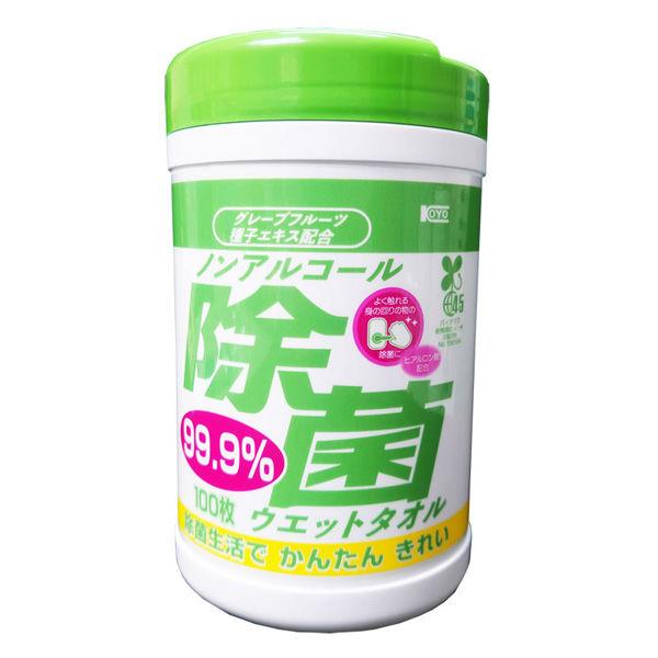 ウェットティッシュ ボトル ノンアルコール 除菌ウェットタオル 本体 1個(100枚入) コーヨー化成