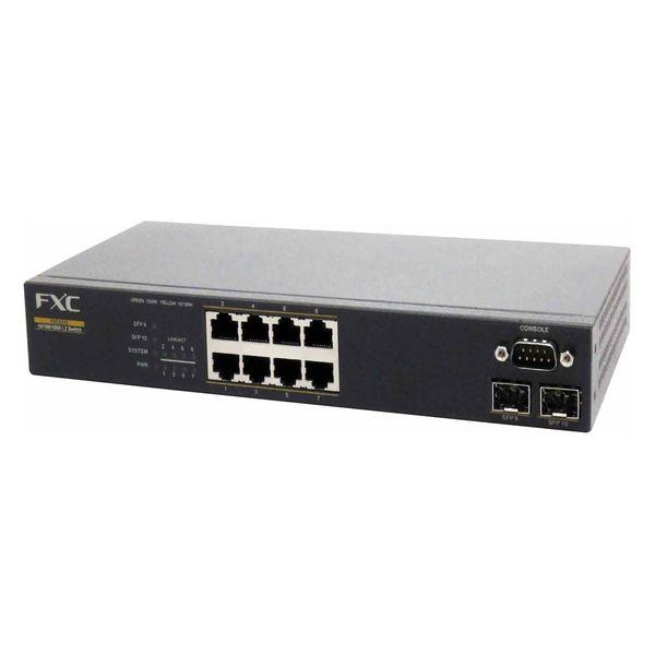 【アウトレット】FXC 8ポート 10/100/1000Mbps 管理機能付スイッチ FXC5210 1個