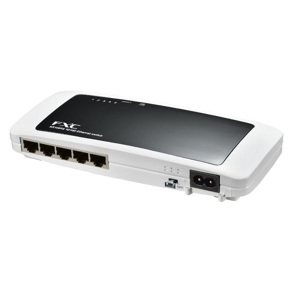 【アウトレット】FXC 10/100Mbpsアンマネージドイーサネットスイッチ NS105RS 1個