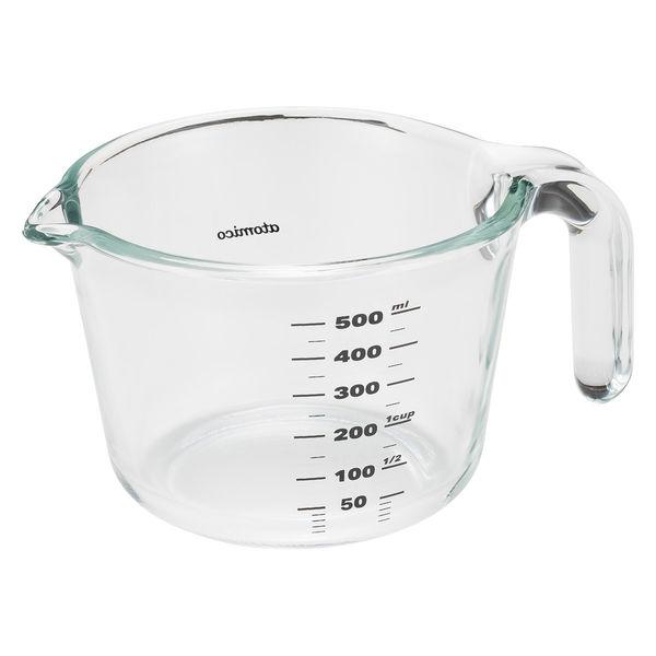 耐熱ガラス計量カップ M 500mL 1個 電子レンジ・食洗器・オーブン対応 シービージャパン