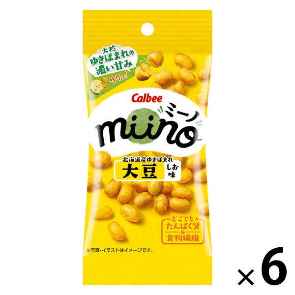豆菓子 おつまみ miino ミーノ 大豆しお味 22g 1セット（1個×6）