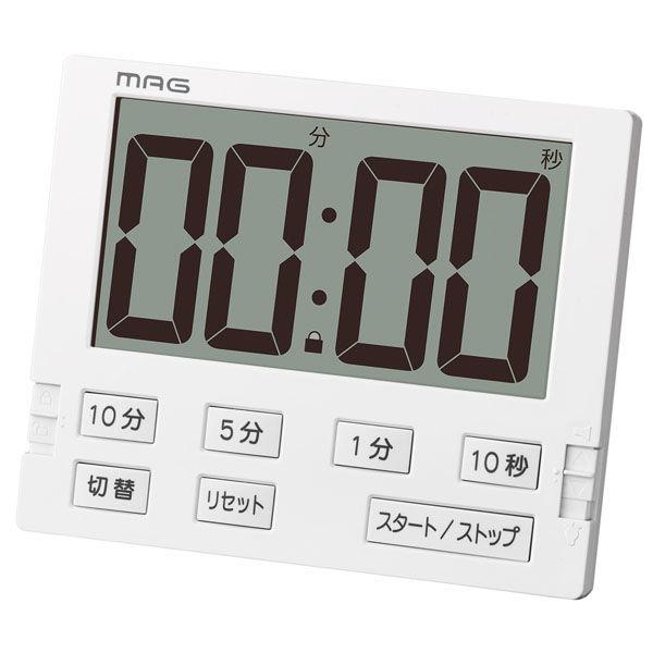 ノア精密 MAG勉強タイマー ベンガ君BIG TM-605 WH 1個