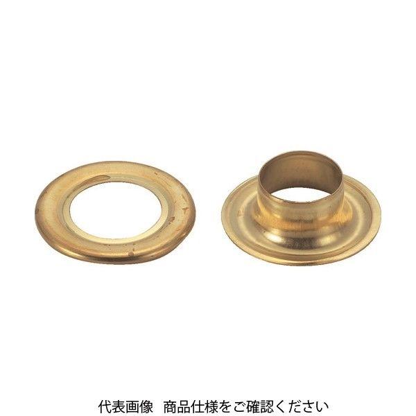【アウトレット】トラスコ中山 両面ハトメ 真鍮 15mm P-THP-B15 1パック(10個) 258-3909