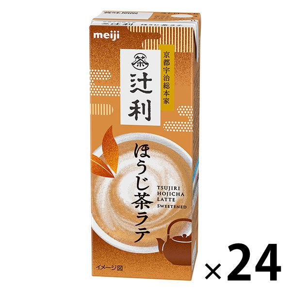 明治 辻利 ほうじ茶ラテ 200ml 1箱（24本入）
