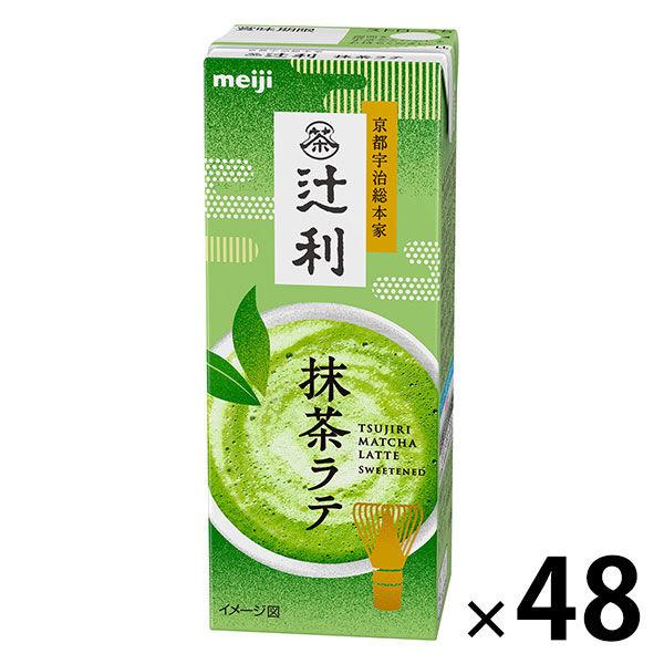 明治 辻利 抹茶ラテ 200ml 1セット（48本）