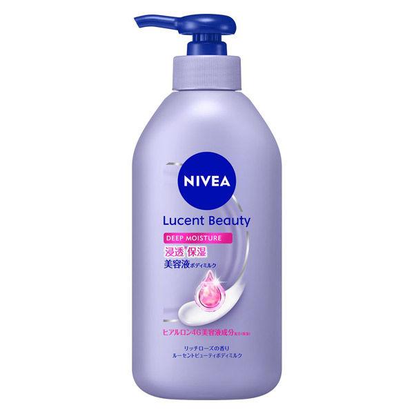 ニベア ルーセントビューティ ディープモイスチャー 浸透保湿 美容液ボディミルク 350g 花王