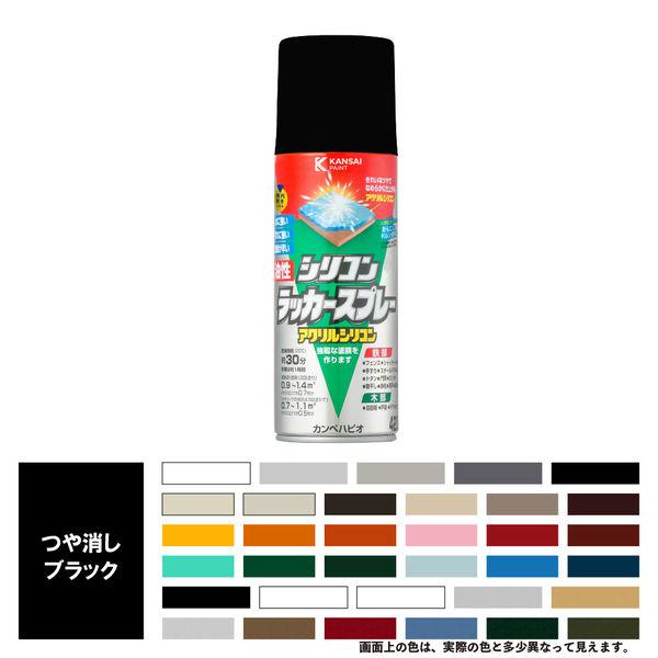 カンペハピオ シリコンラッカSP つや消ブラック 420ML 587644092420 1本
