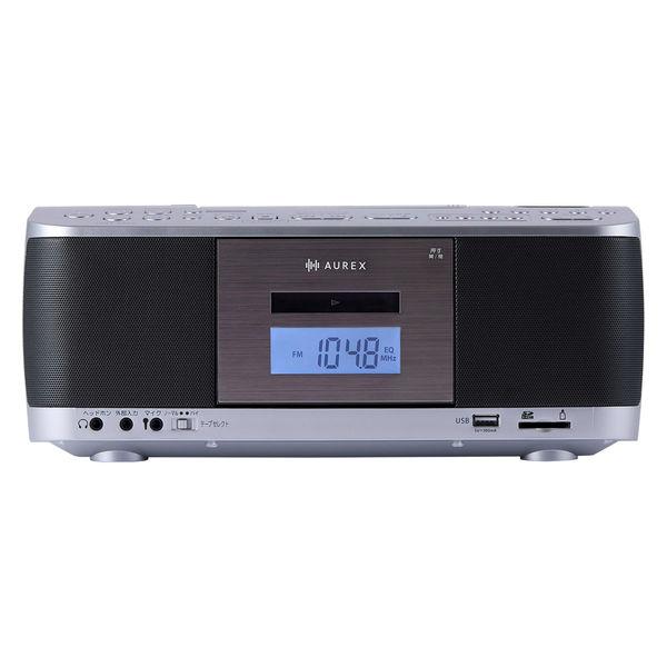 東芝エルイートレーディング AUREX SD/USB/CDラジカセ AX-KCR70(S) 1台