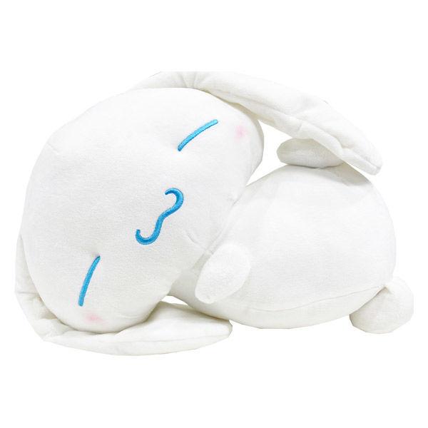MORIPiLO サンリオキャラクターズ 抱き枕 (シナモロール すやすや添い寝枕)ギフト グッズ  約28×38cm ホワイト プレゼント 可愛い