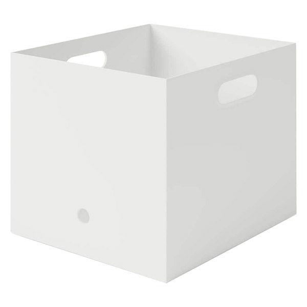 無印良品 再生ポリプロピレン入りファイルボックススタンダード Ａ４用 約幅２５×奥行３２×高さ２４ｃｍ ホワイトグレー 良品計画