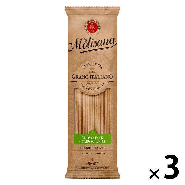 （セール）ラ・モリサーナ　全粒粉スパゲッティ　2mm　1セット（１袋（500g）×3）　パスタ　イタリア産小麦100％