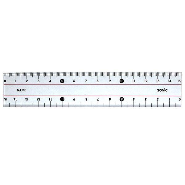 ソニック 15センチ直線定規 学納タイプ SN-366 1本