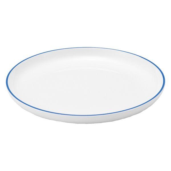 無印良品 日常の器 プレート 中 ブルーライン 約直径19cm 良品計画