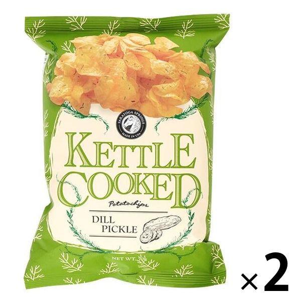【ワゴンセール】サラトガスプリング ケトルクックチップス ディルピクルス 70g 2個（わけあり品）