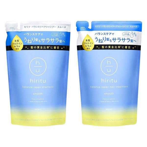 ヒリツ バランスリペア シャンプー + トリートメント スムース 詰め替えセット　 各350ml magicnumber