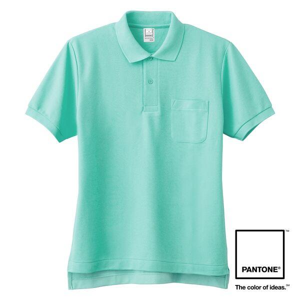 フォーク ポケット付半袖ポロシャツ（PANTONE） ミントグリーン M FNP101-5 1枚