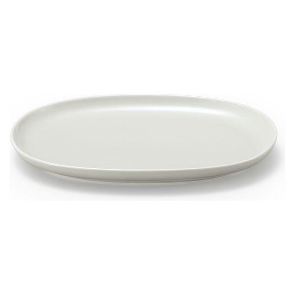 無印良品 日常の器 オーバルプレート 小 グレーベージュ 約24×17cm 良品計画
