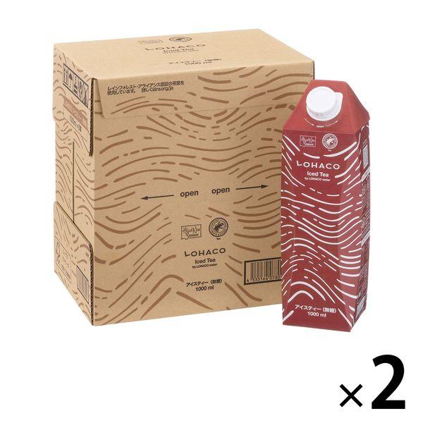 【紙パック】Iced Tea（アイスティー） 無糖 1L by LOHACO Water 1セット（6本入×2箱） オリジナル（イチオシ） オリジナル
