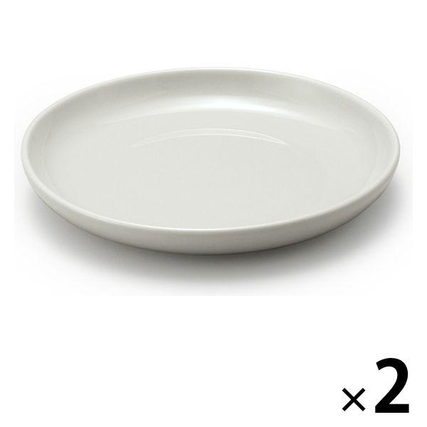 無印良品 日常の器 プレート 小 グレーベージュ 約直径14cm 1セット（2枚） 良品計画