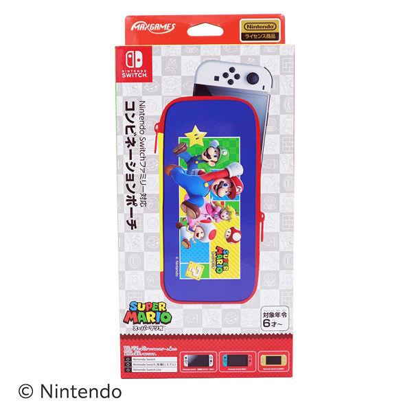 【アウトレット】マックスゲームズ NSWファミリー対応コンビネーションポーチ スーパーマリオ エンジョイver. HEGP-09SME 1個