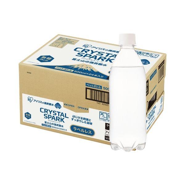 アイリスフーズ 富士山の強炭酸水 ラベルレス 500ml 1箱（24本入）