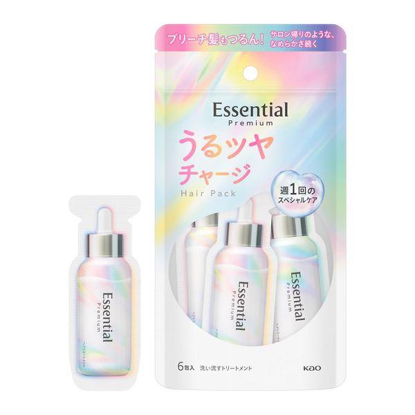 エッセンシャル プレミアム うるツヤチャージヘアパック 9g×6包入 ヘアトリートメント 花王