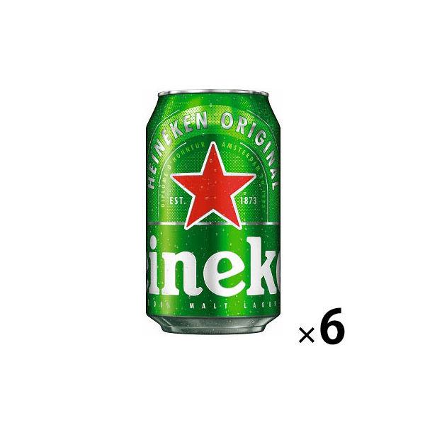 ビール ハイネケン 350ml 缶 6本